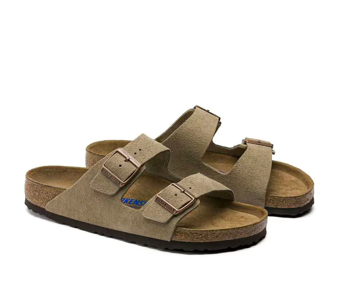 Birkenstock Arizona Soft Footbed Suede Taupe - Image 3